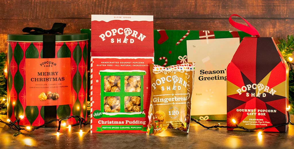 Popcorn Shed's range of Christmas Gifts is back for the 2023 festive season