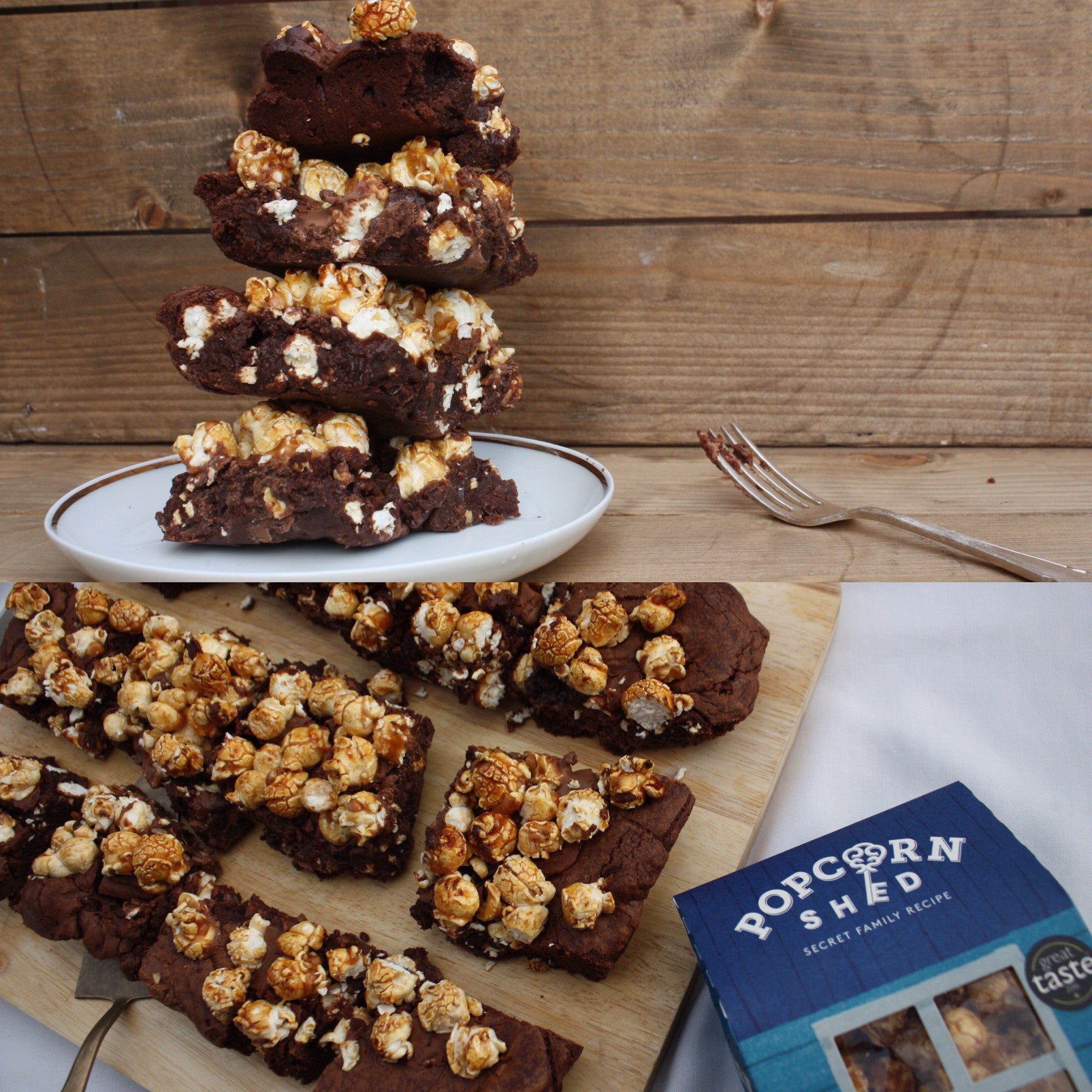 Popcorn Shed's Salted Caramel Popcorn Brownies! | Popcorn Shed