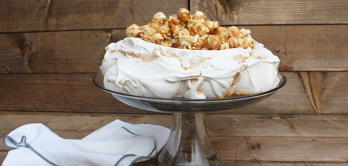 Pecan Pie Popcorn Meringue Nest