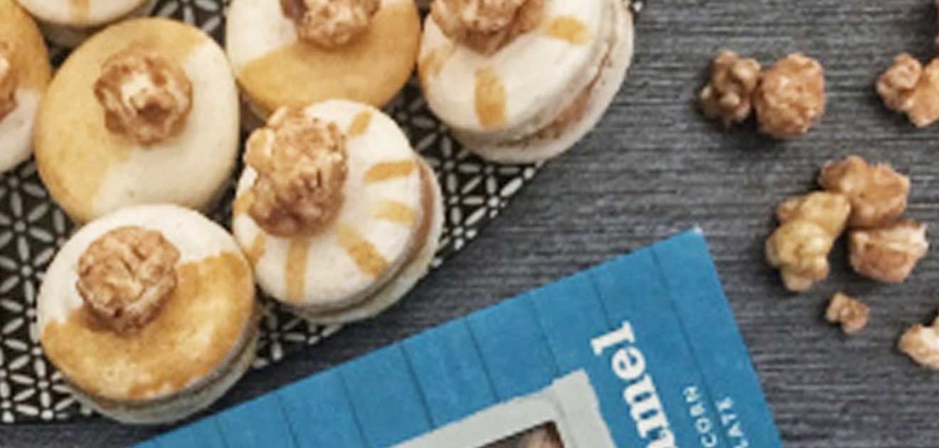 Salted Caramel Popcorn Macaron Recipe | Popcorn Shed