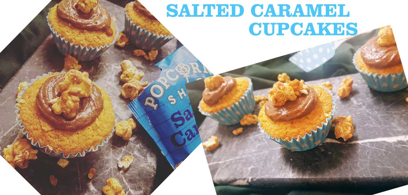 Salted Caramel Gourmet Popcorn Cupcakes - Popcorn Shed