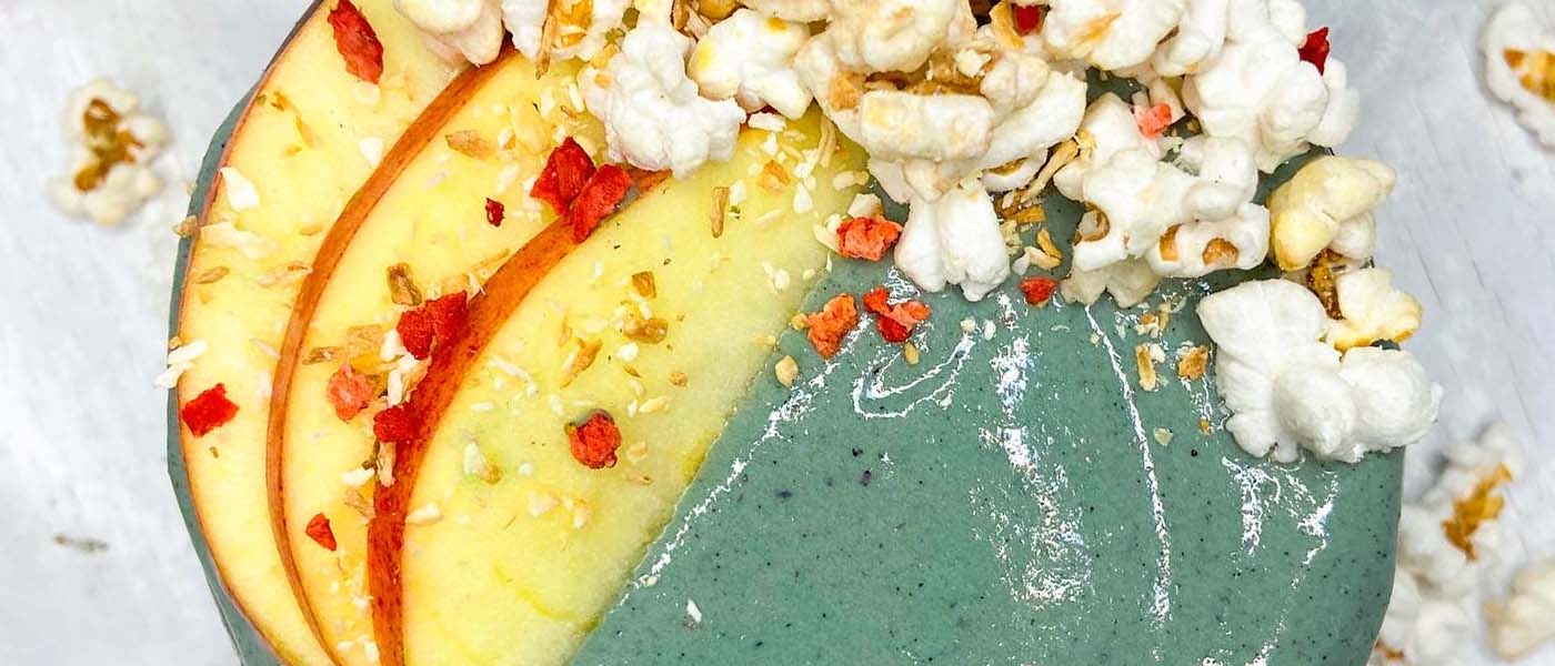 Toffee Apple Popcorn Smoothie Bowl Recipe | Popcorn Shed