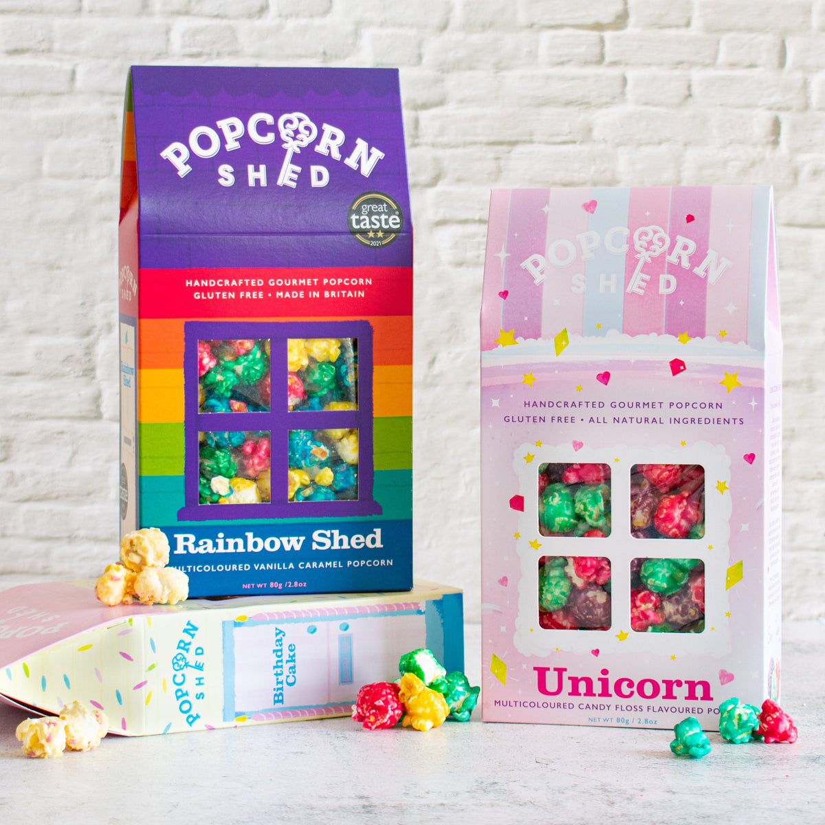 3 Shed Multicoloured Popcorn Bundle - Popcorn Shed