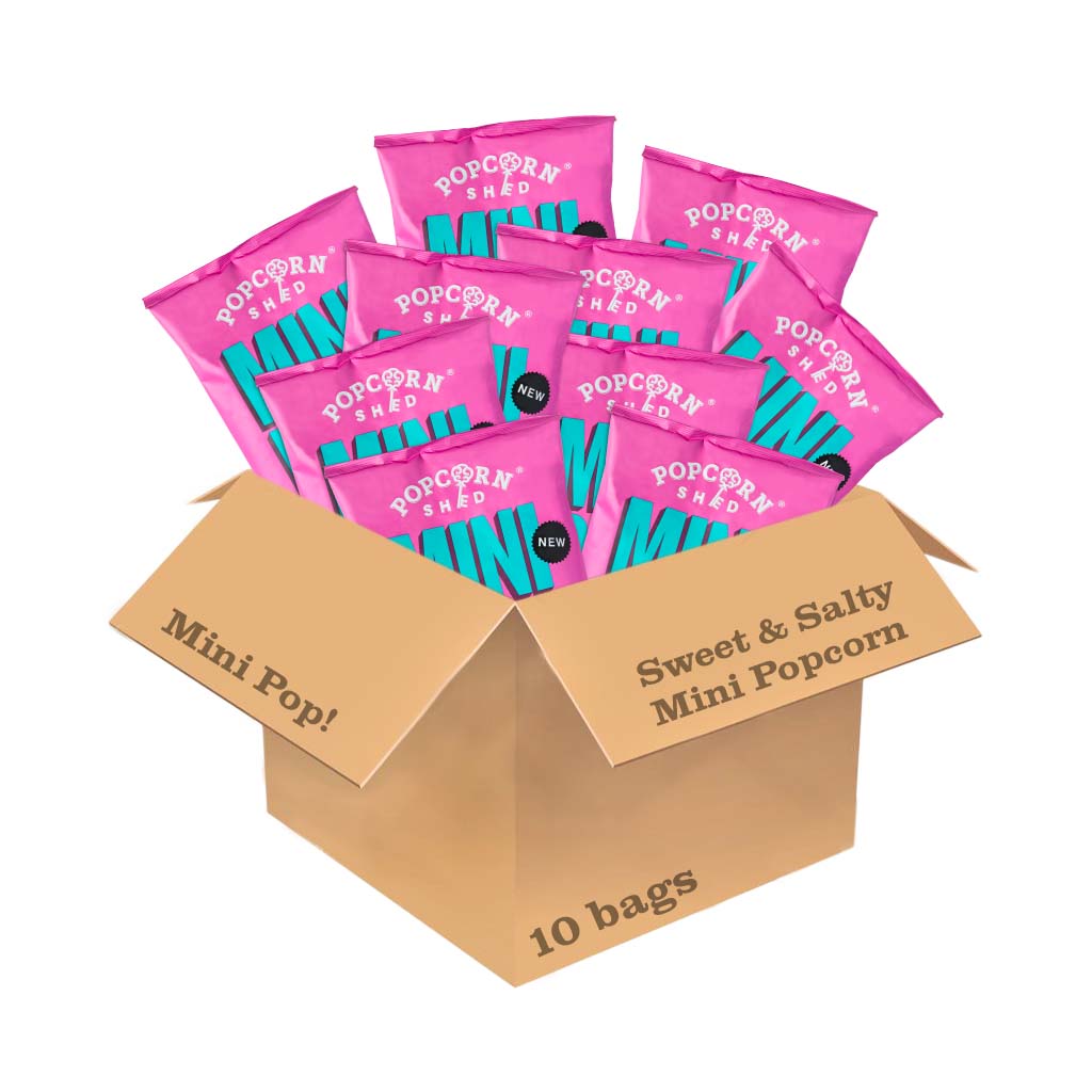 Mini Pop!® Sweet & Salty - Case of 10 x Sharing Bags - Popcorn Shed