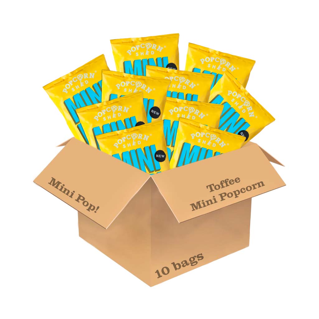 Mini Pop!® Toffee - Case of 10 x Sharing Bags - Popcorn Shed