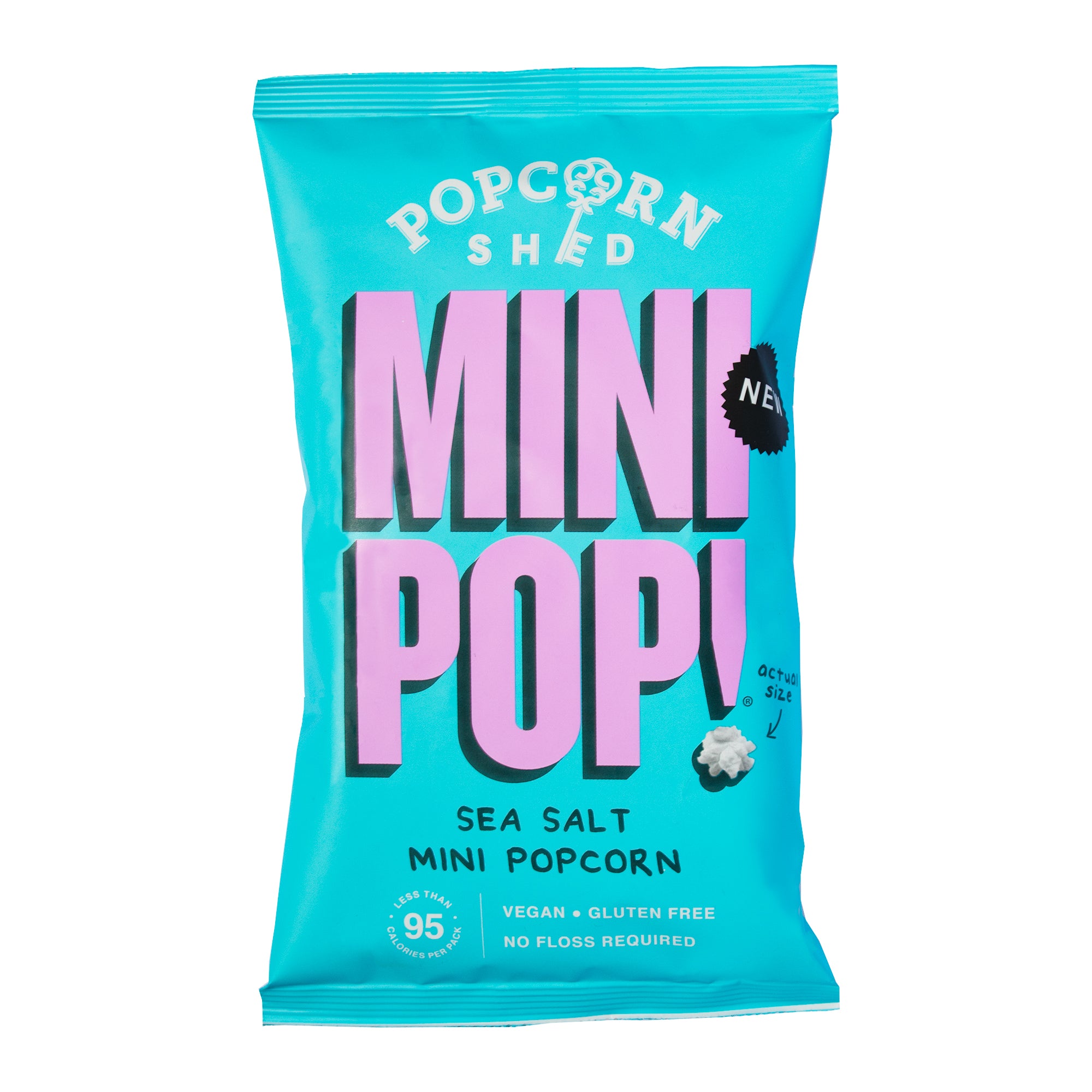 Mini Pop!® Vegan Sea Salted Popcorn - Single Serve Bags - Popcorn Shed