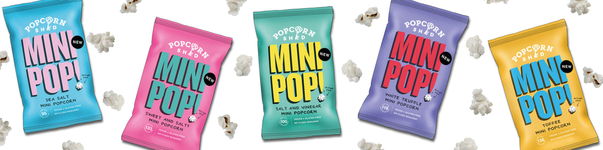 Introducing Mini Pop! The First Mini Popcorn in Europe and the First Fully Vegan Popcorn Range!
