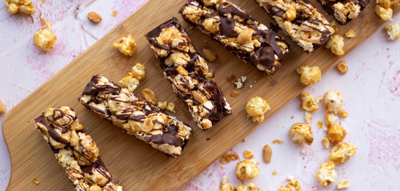 gluten free peanut butter popcorn bars recipe