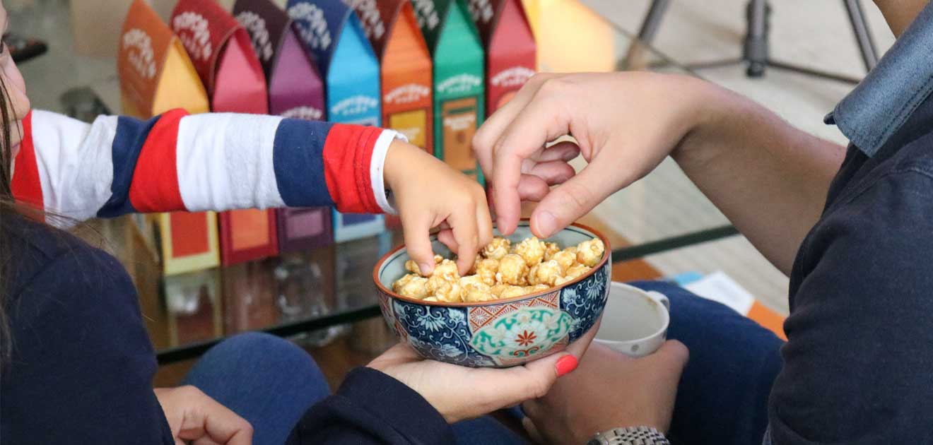 Sharing Gourmet Popcorn