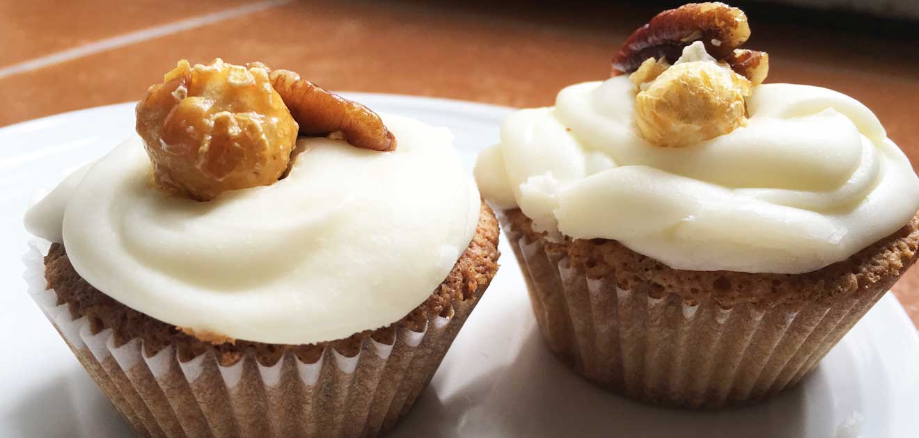 Pecan Pie Popcorn Cupcakes