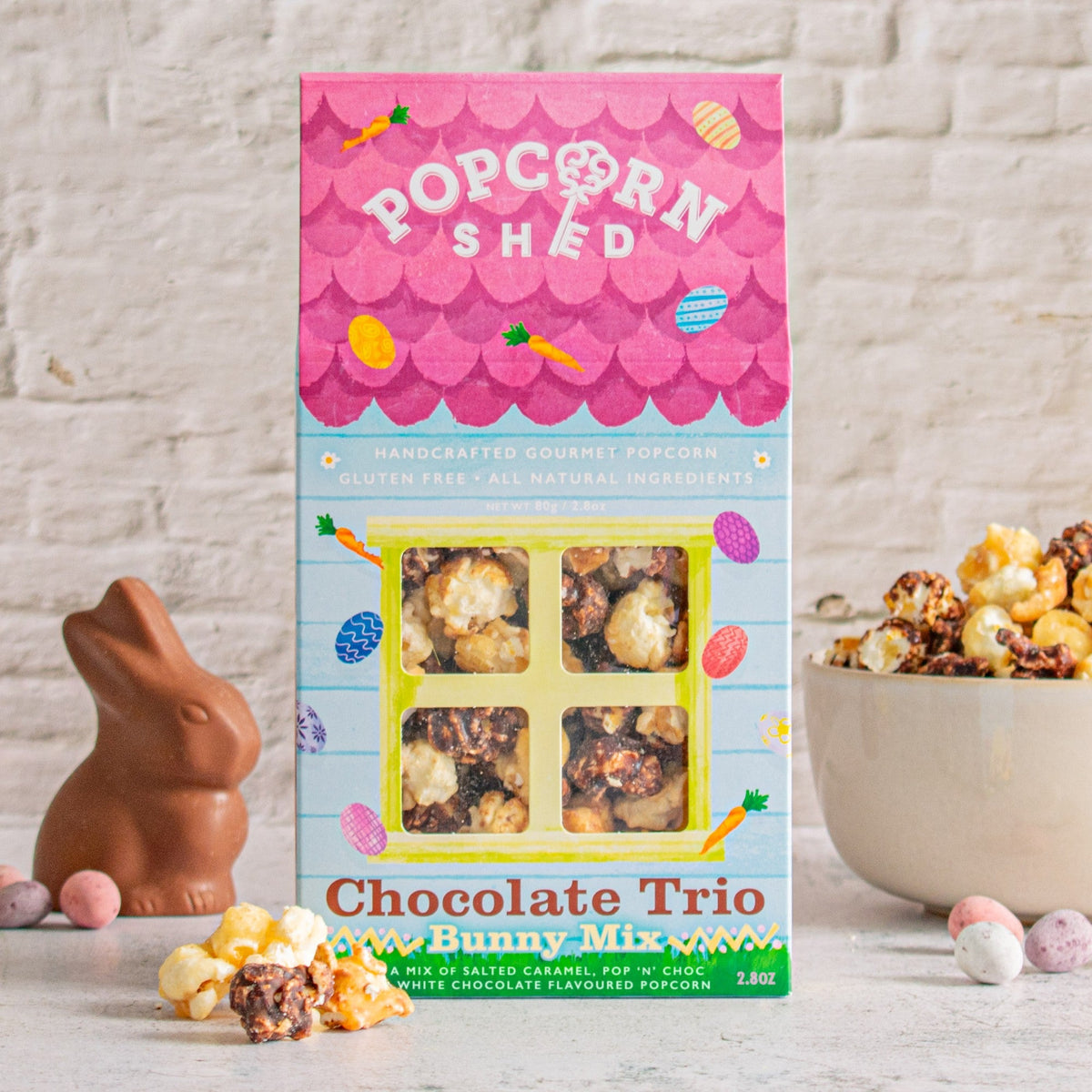 Chocolate Trio Gourmet Popcorn