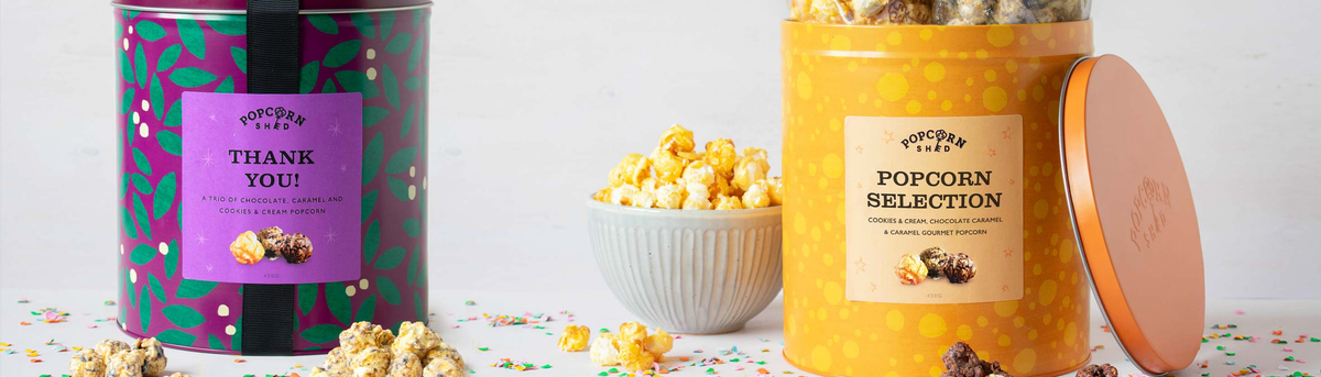 Gourmet Popcorn Tins
