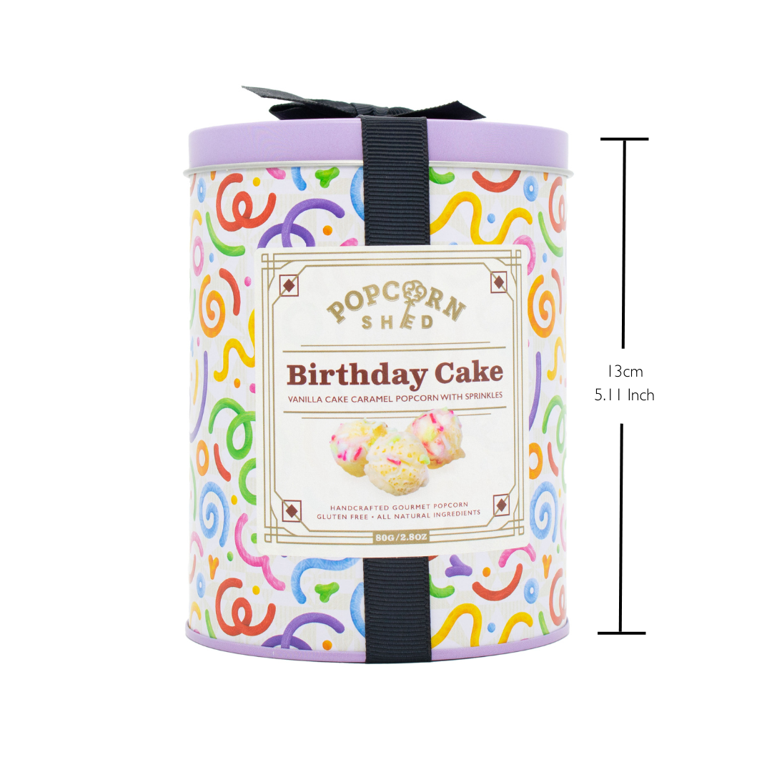 Birthday Cake Popcorn Mini Gift Tin - Popcorn Shed