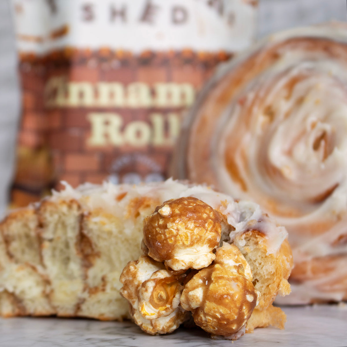 Cinnamon Roll Popcorn Snack Packs - Popcorn Shed