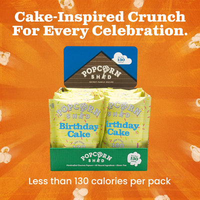 Birthday Cake Popcorn Snack Packs - Popcorn Shed