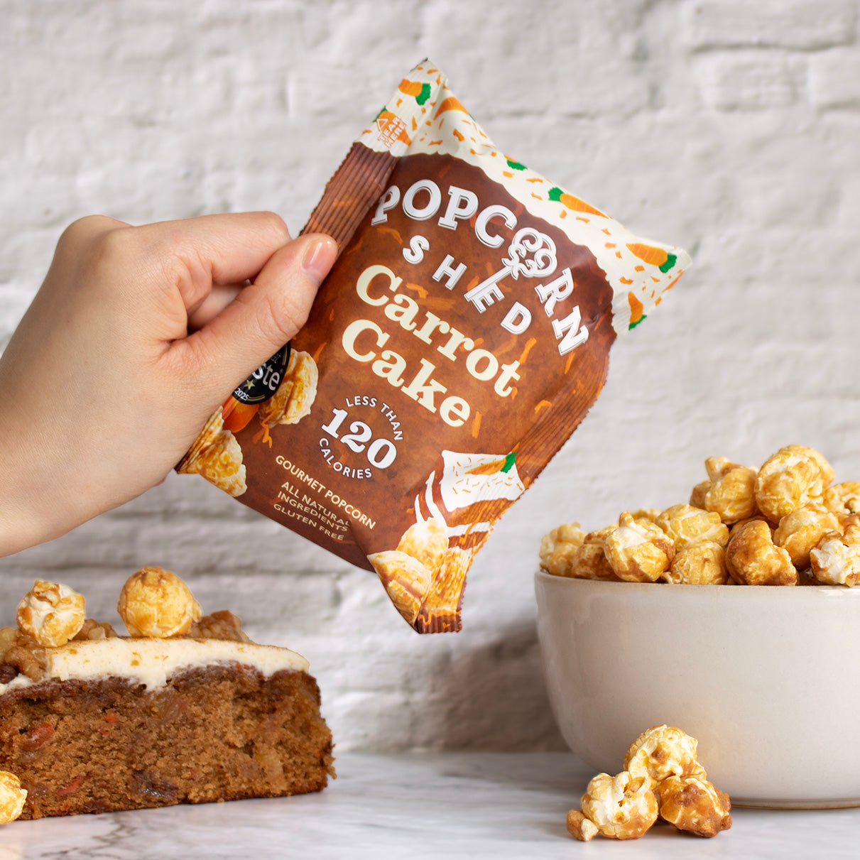 Carrot Cake Popcorn Snack Packs - Popcorn Shed