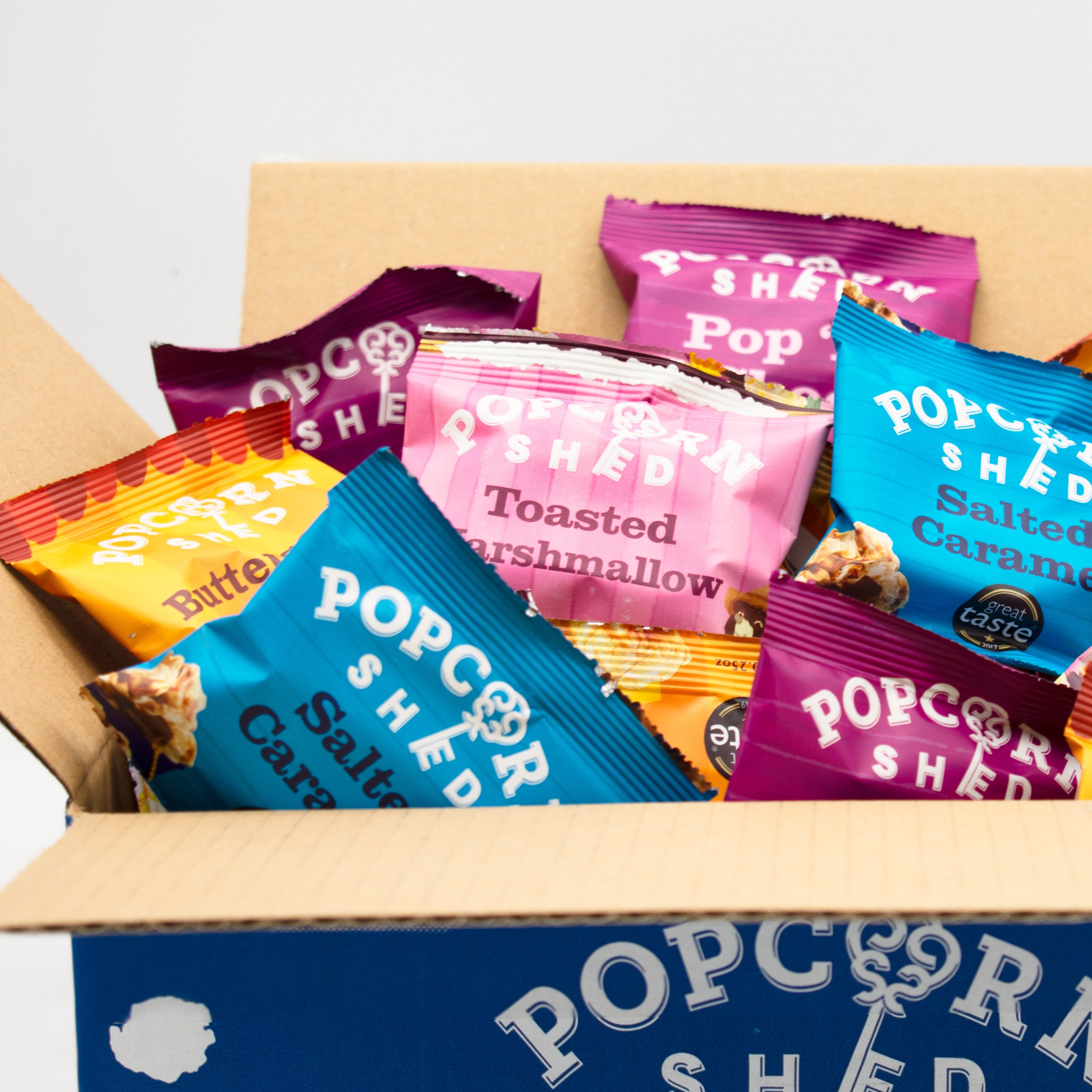 Gourmet Popcorn Mini Bag Mix Box - 48 bags - Popcorn Shed