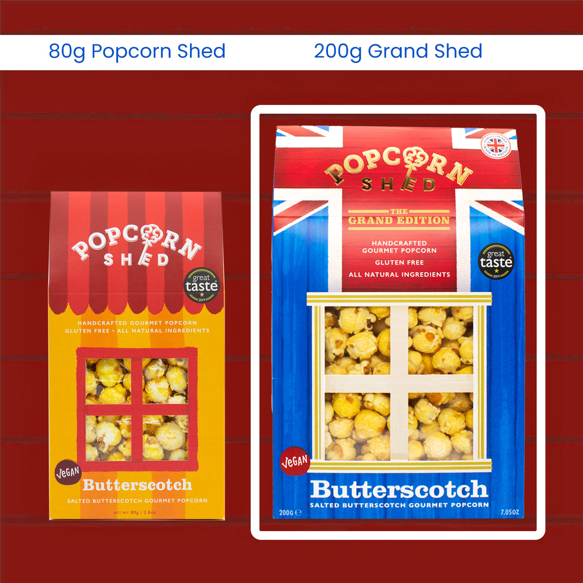 Butterscotch Popcorn Grand Edition Shed | 200g