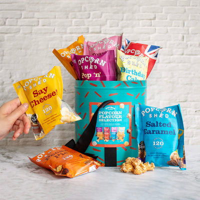 Popcorn Flavour Snack Selection Tin - Popcorn Shed