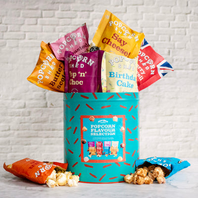 Popcorn Flavour Snack Selection Tin - Popcorn Shed