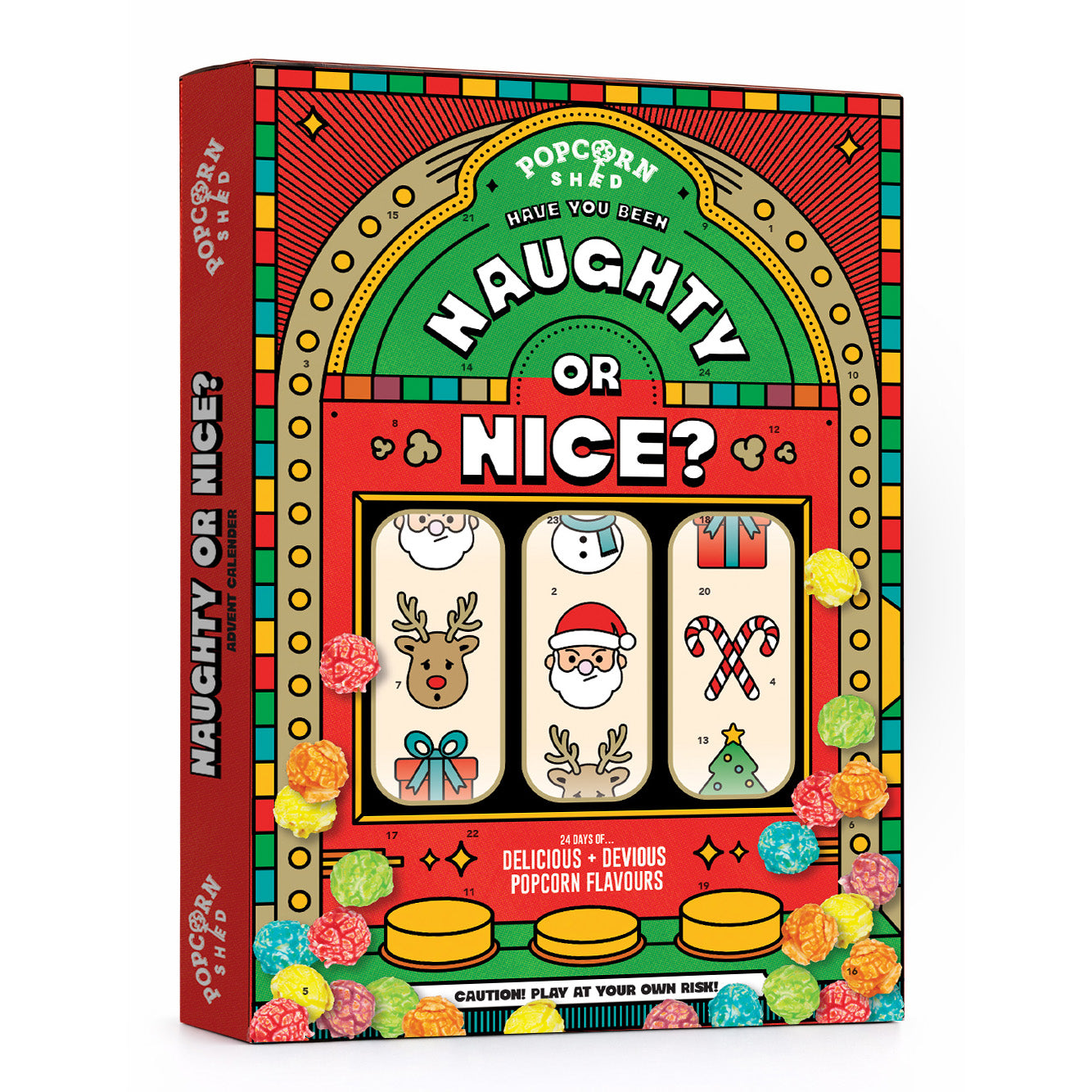 Naughty or Nice Popcorn Advent Calendar