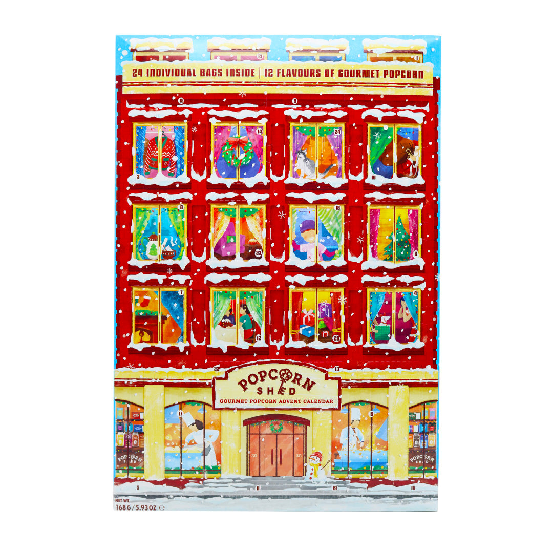 Red Gourmet Popcorn Advent Calendar
