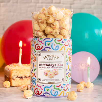 Birthday Cake Popcorn Mini Gift Tin - Popcorn Shed