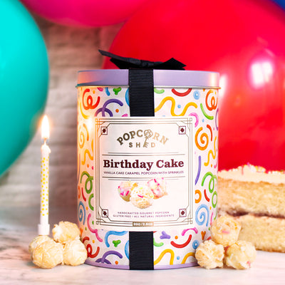 Birthday Cake Popcorn Mini Gift Tin - Popcorn Shed