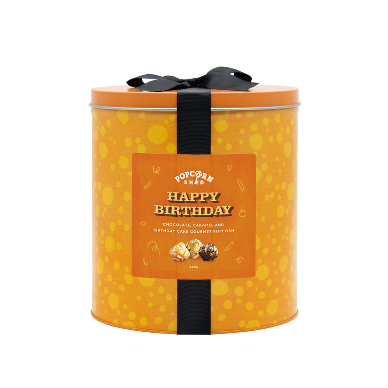 Happy Birthday Popcorn Large Gift Tin - Popcorn Shed