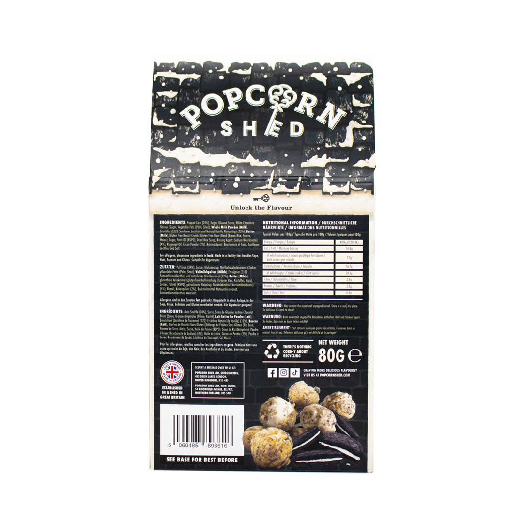 Cookies & Cream Gourmet Popcorn Black Shed