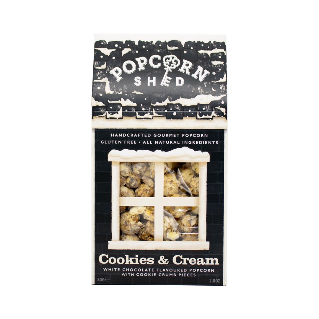 Cookies & Cream Gourmet Popcorn Black Shed