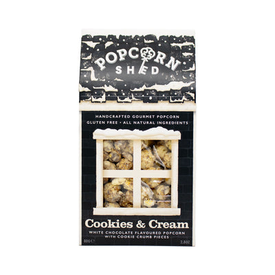 Cookies & Cream Gourmet Popcorn Black Shed