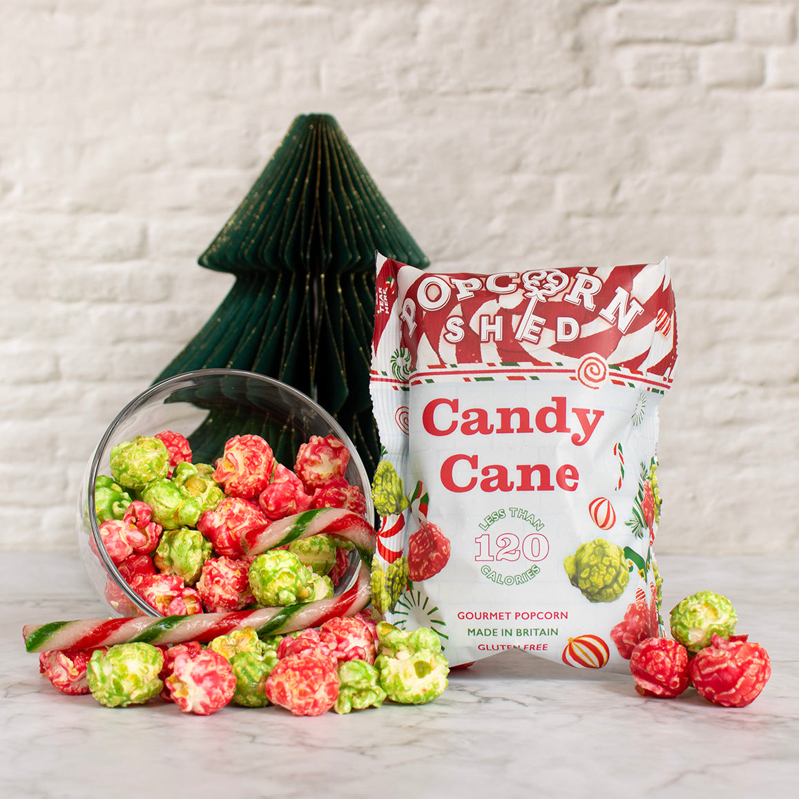Candy Cane Popcorn Snack Packs | 16 Pack