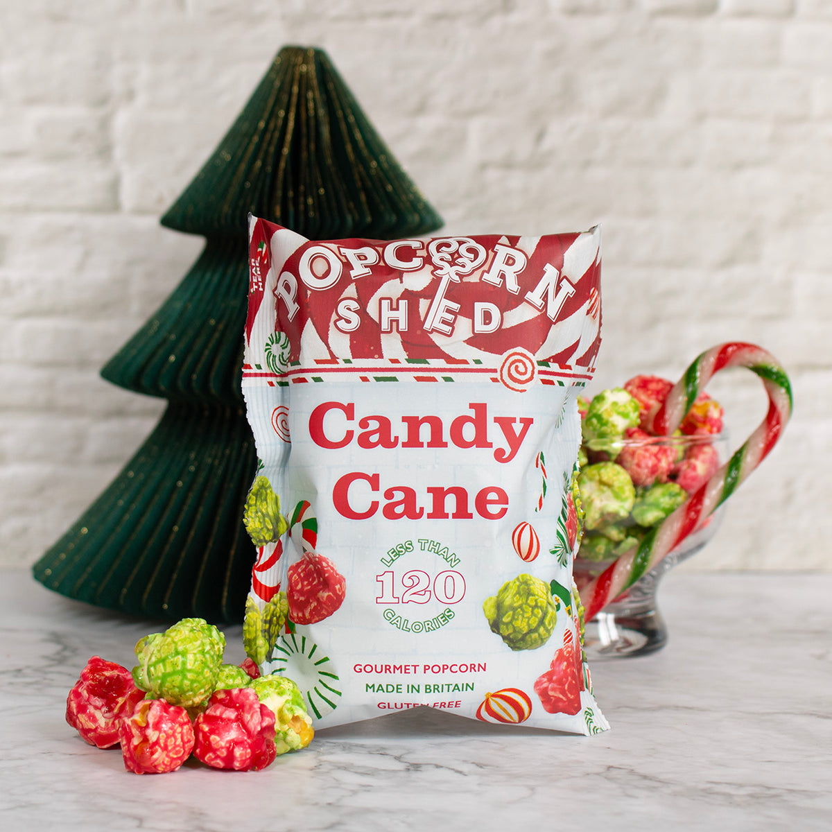 Candy Cane Popcorn Snack Packs | 16 Pack