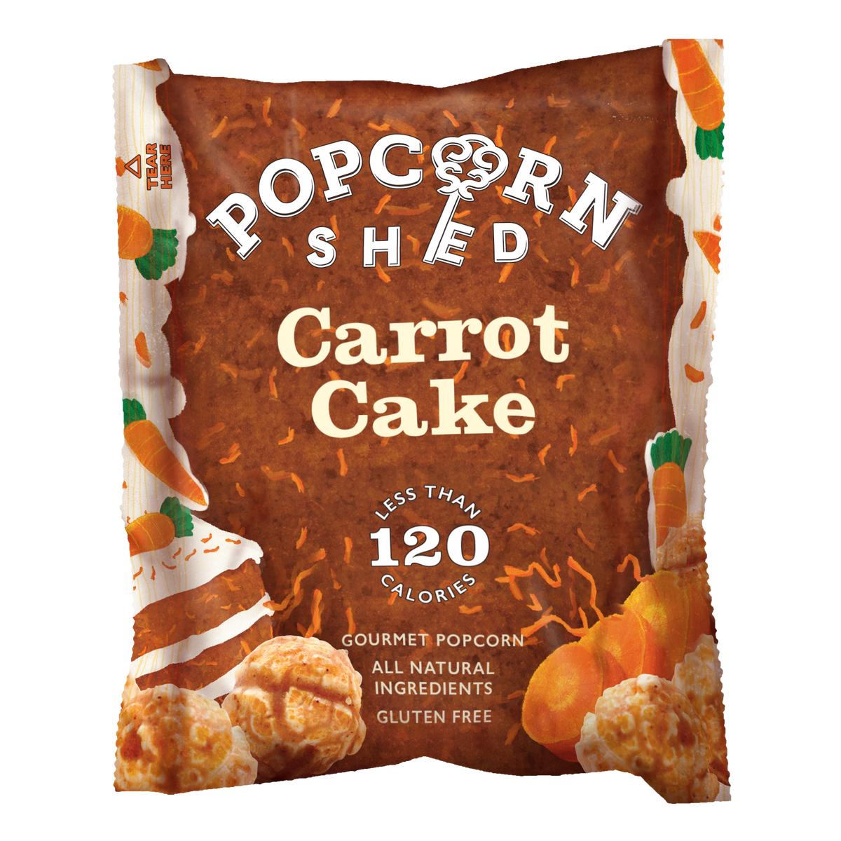 Carrot Cake Popcorn Snack Packs - Popcorn Shed