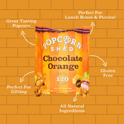 Chocolate Orange Popcorn Snack Pack - Popcorn Shed