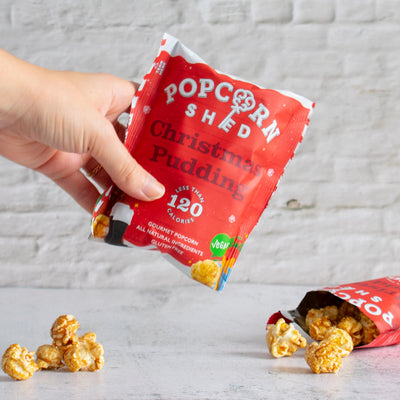 Christmas Pudding Popcorn Snack Pack - Popcorn Shed
