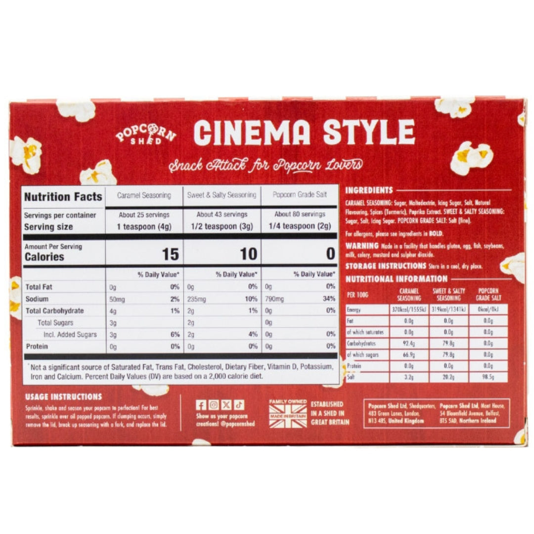 Popcorn Seasoning Cinema Style Bundle 3 Pack - Popcorn Shed