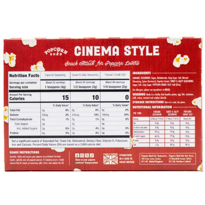 Popcorn Seasoning Cinema Style Bundle 3 Pack - Popcorn Shed