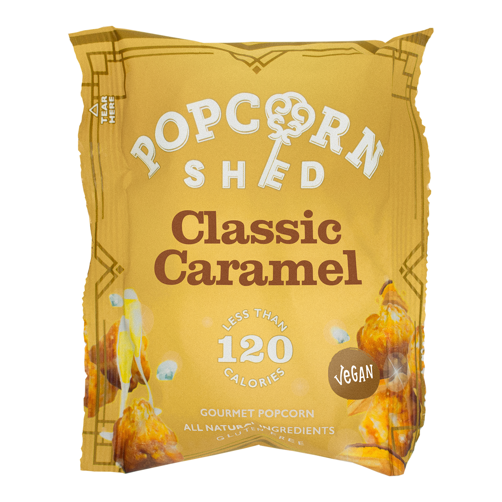 Classic Caramel Gold Popcorn Snack Packs - Popcorn Shed