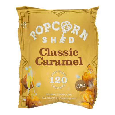 Classic Caramel Gold Popcorn Snack Packs - Popcorn Shed