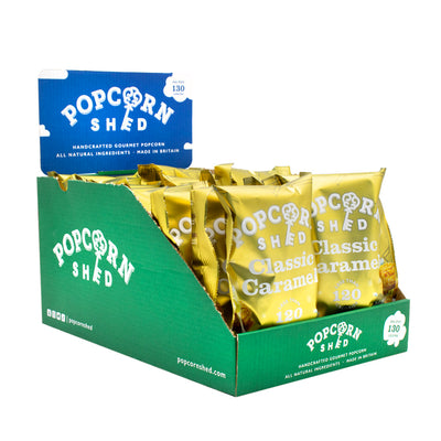 Classic Caramel Gold Popcorn Snack Packs - Popcorn Shed