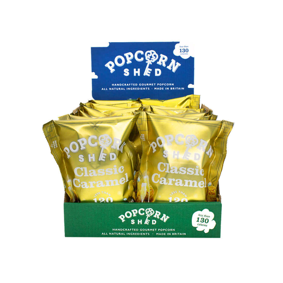 Classic Caramel Gold Popcorn Snack Packs - Popcorn Shed