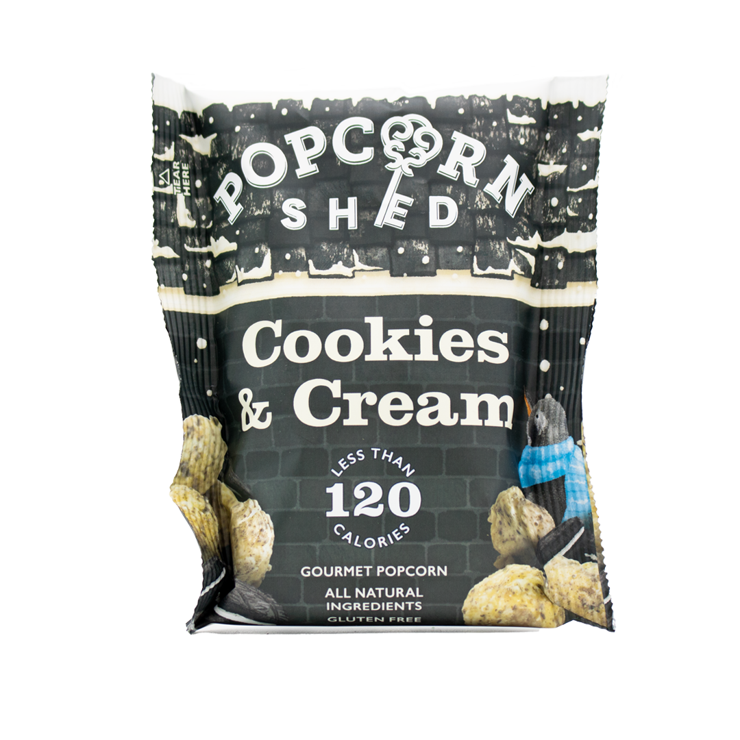 Cookies and Cream Popcorn Snack Packs | 16 Pack | Gluten-Free - Popcorn Shed