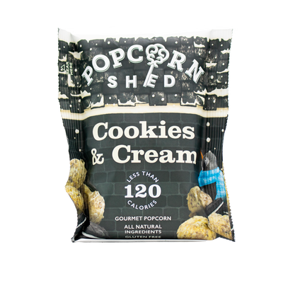 Cookies and Cream Popcorn Snack Packs | 16 Pack | Gluten-Free - Popcorn Shed