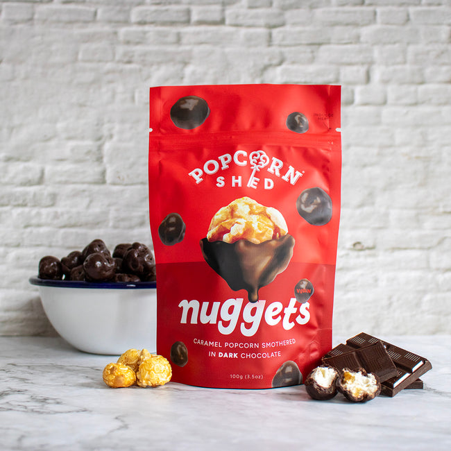 Dark Chocolate Popcorn Nuggets - Popcorn Shed