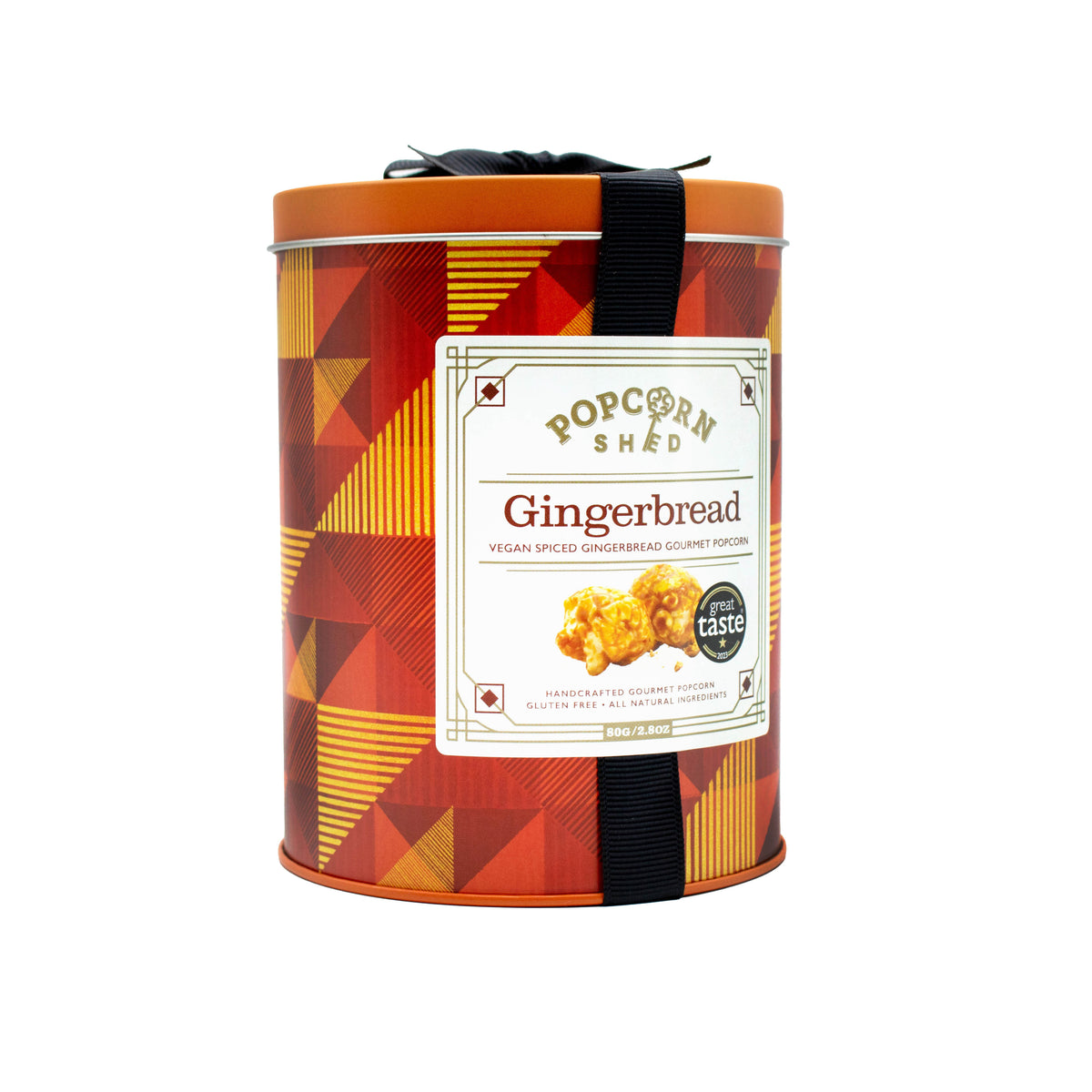 Gingerbread Popcorn Mini Gift Tin - Popcorn Shed