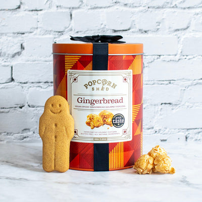 Gingerbread Popcorn Mini Gift Tin - Popcorn Shed