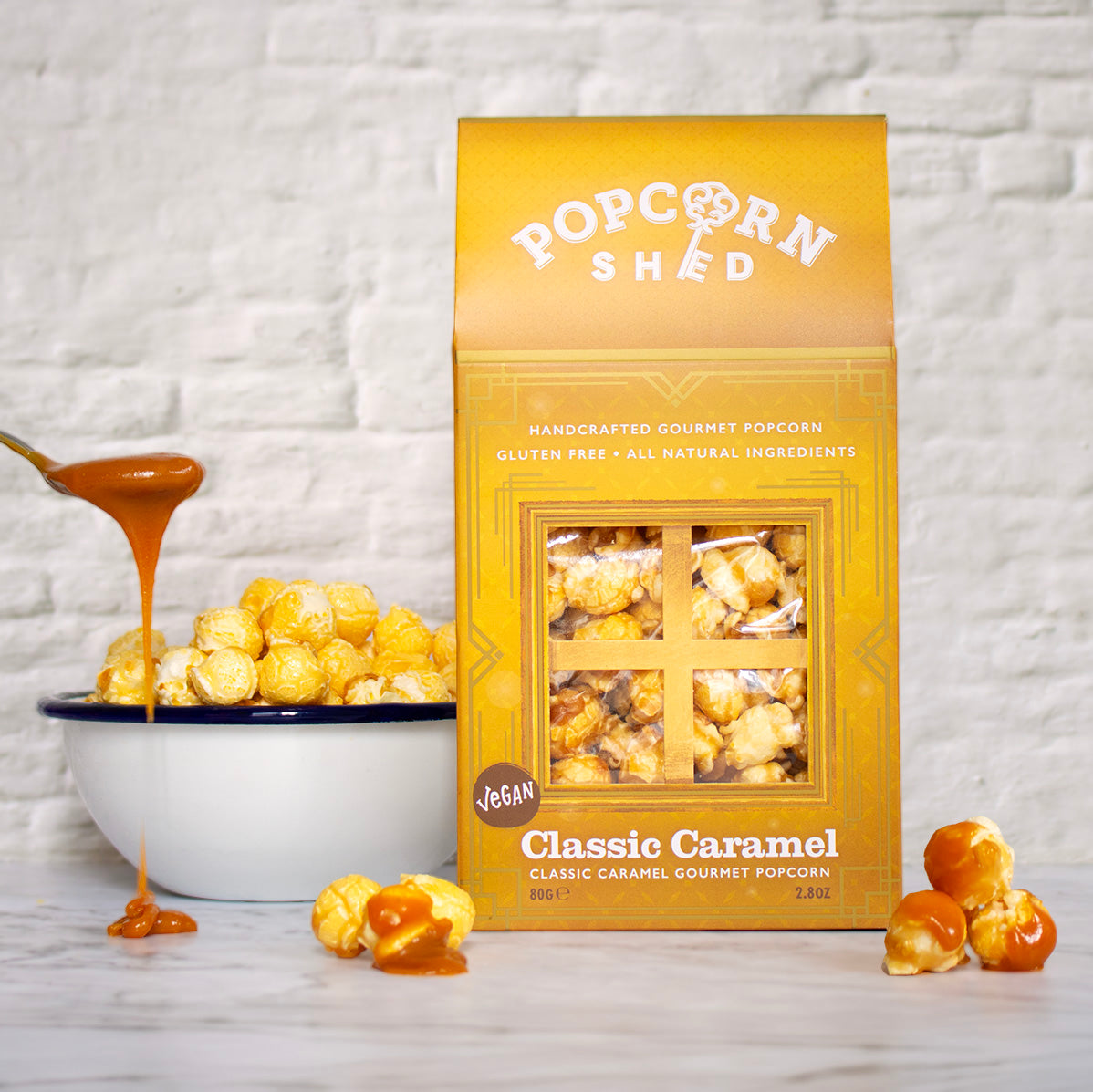 Classic Caramel Popcorn Gold Shed