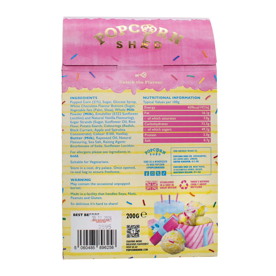 Birthday Cake Popcorn Grand Shed